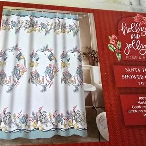 TURTLE  Christmas Shower Curtain * New*